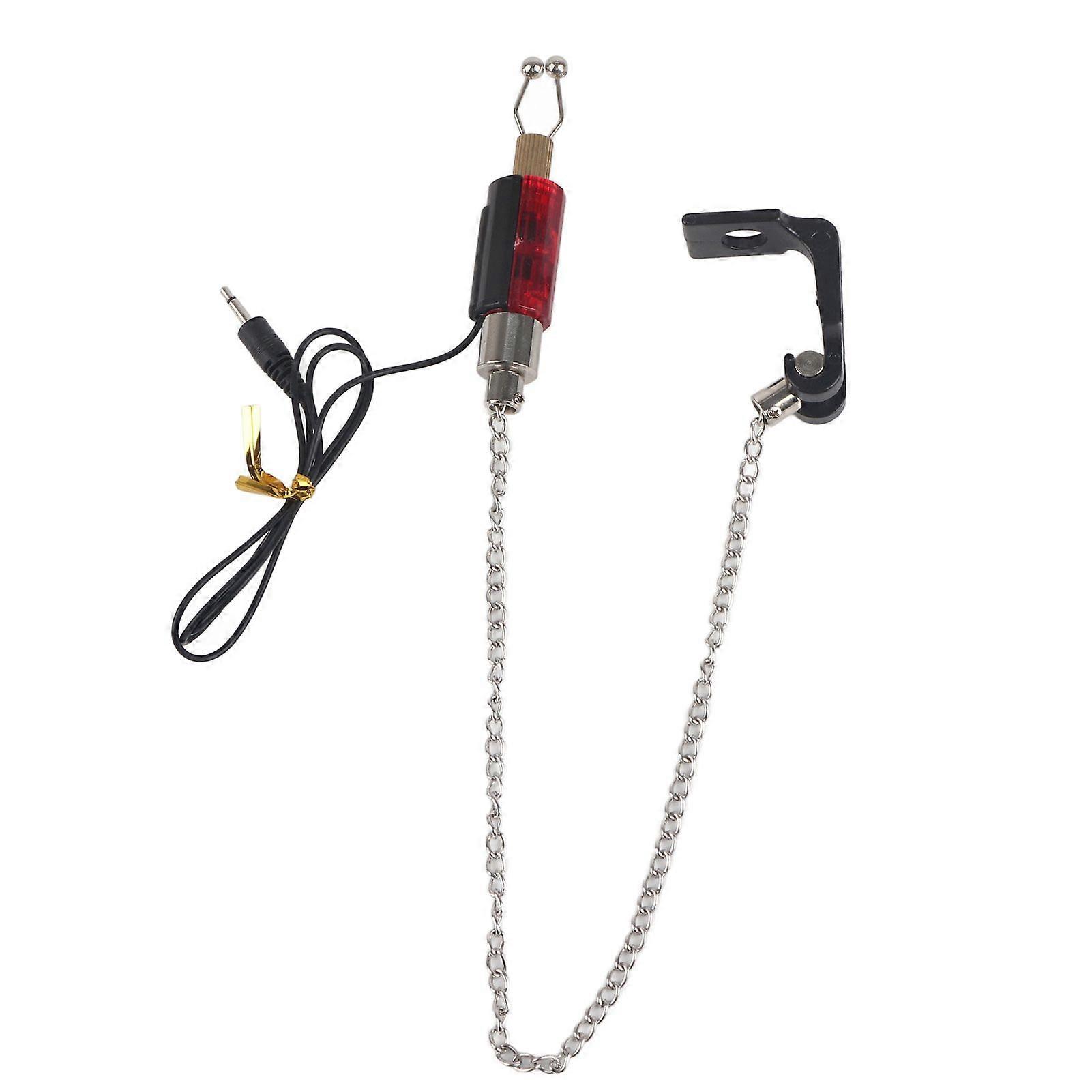 Fish Bite Alarm LED Illuminated Indicators Chain Hanger Fishing Tool Tackle Accessory Red