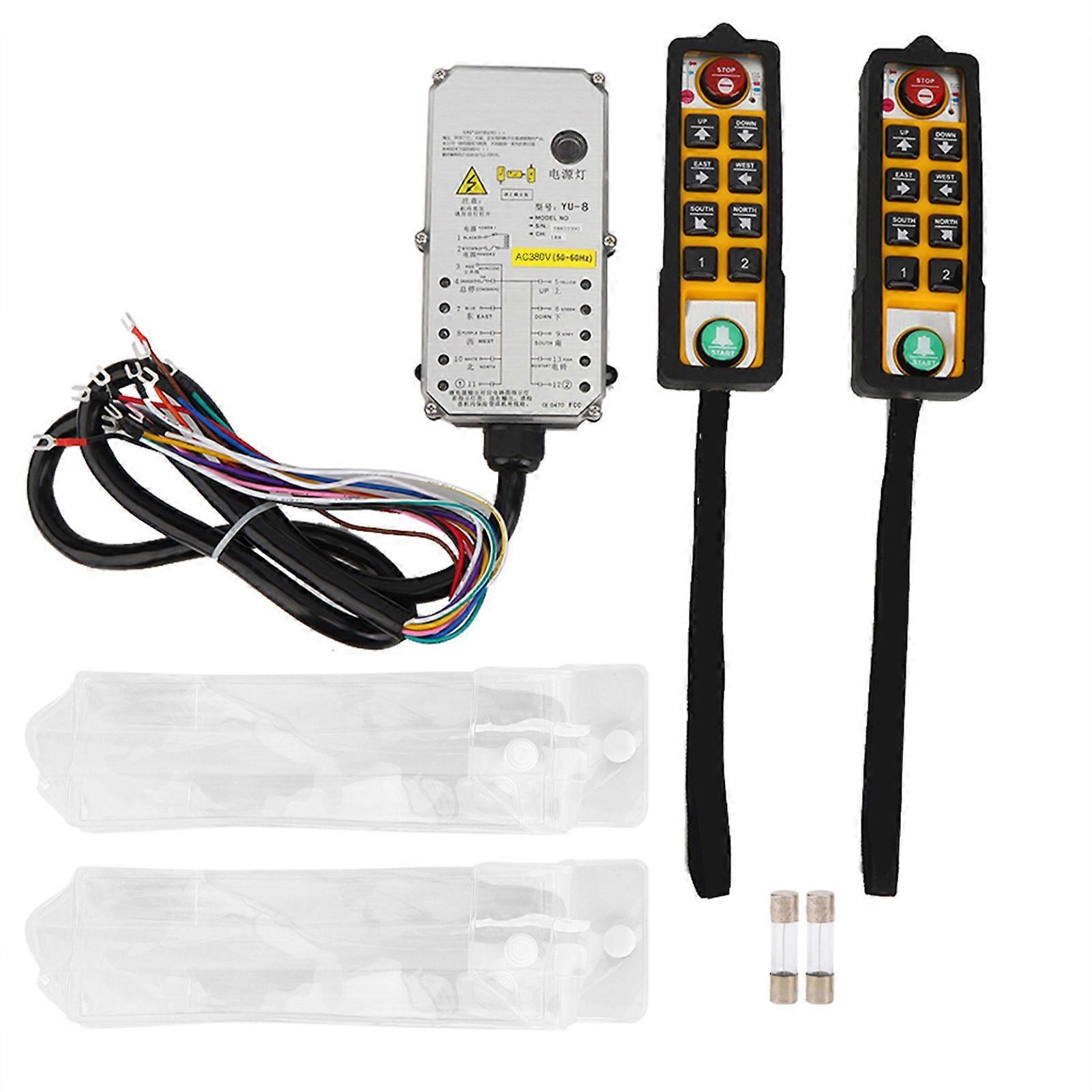 Hoist Controller Double Handle Three Proof Waterproof Acid Oil Resistant Anti Fall for Crane(AC380V )