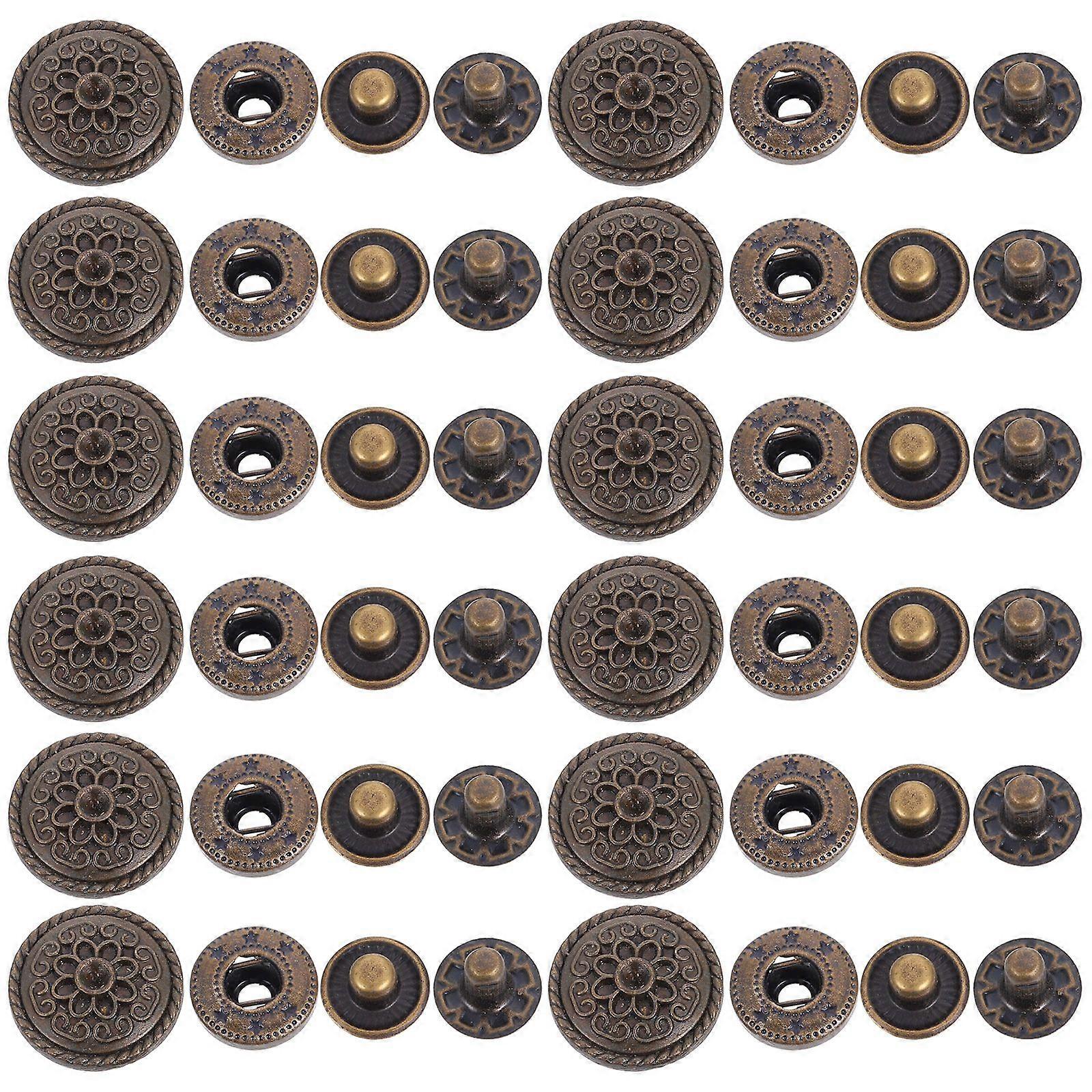 20 Sets Zinc Alloy Snap Fastener Cartoon Button Zinc Alloy Snap Button Set