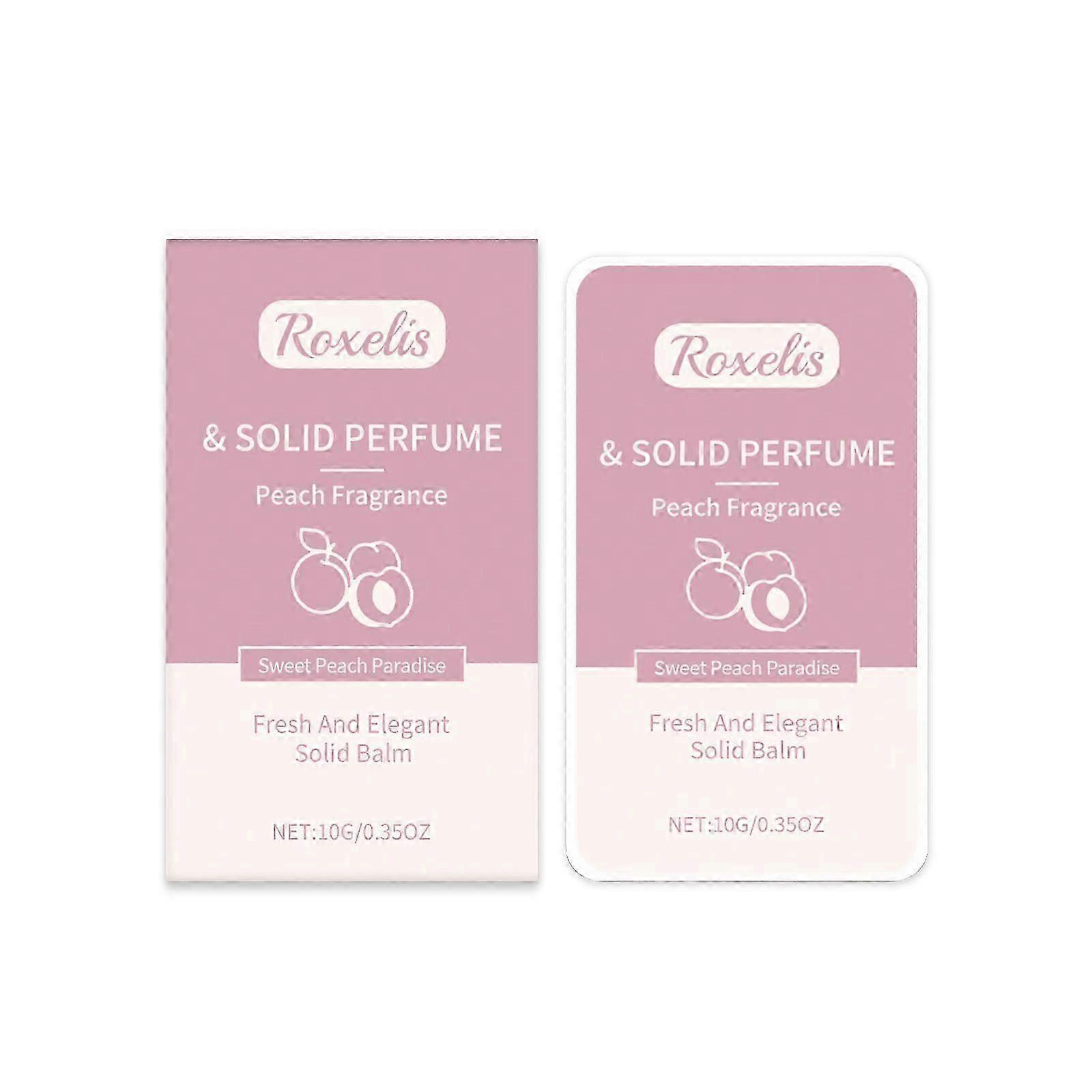 Solid Peach Eau de Toilette in Balm Format for Daily Use and Convenient Carrying