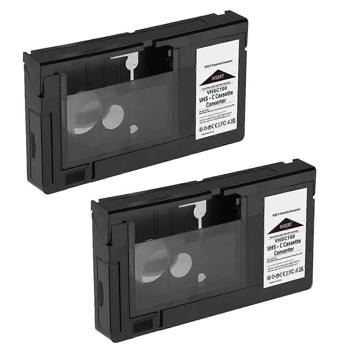 2PCS -C Cassette Adapter for -C SVHS Camcorders RCA Motorized Cassette Not for 8mm/MiniDV/Hi8