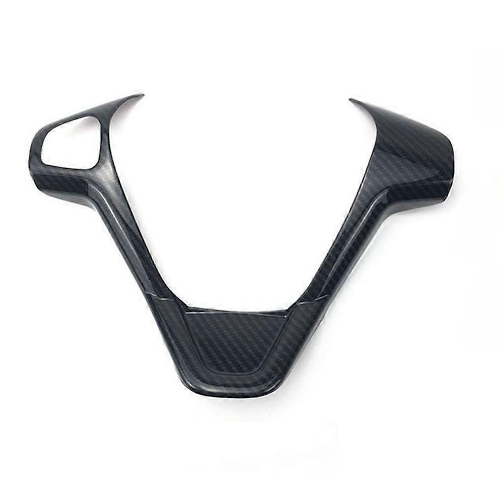 Car Carbon Fiber Steering Wheel Panel Cover Frame Sticker for Fiesta MK7 2009-2017 Ecosport 2012-20