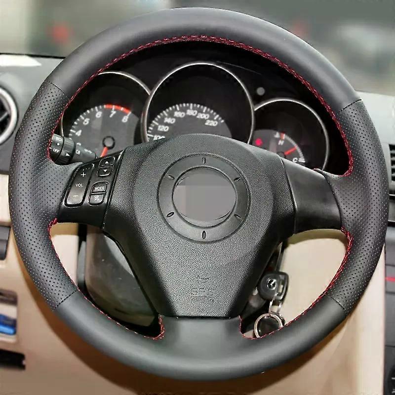 Artificial Leather Steering Cover Black Car Steering Wheel Cover Suitable for Old Mazda 3 Mazda 5 Mazda 6 Pentium B70