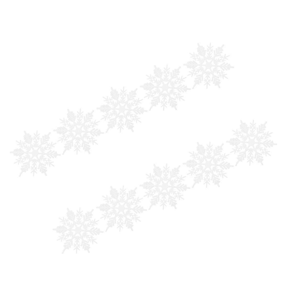Christmas Tree Hanging Snowflake Decor for Adornment 24Pcs