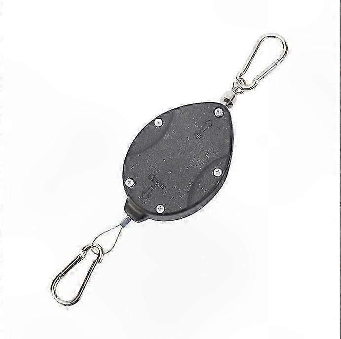 Durable Retractable Plant Pulley System with Auto Lock and Adjustable Hook for Hanging Garden Pots and Baskets