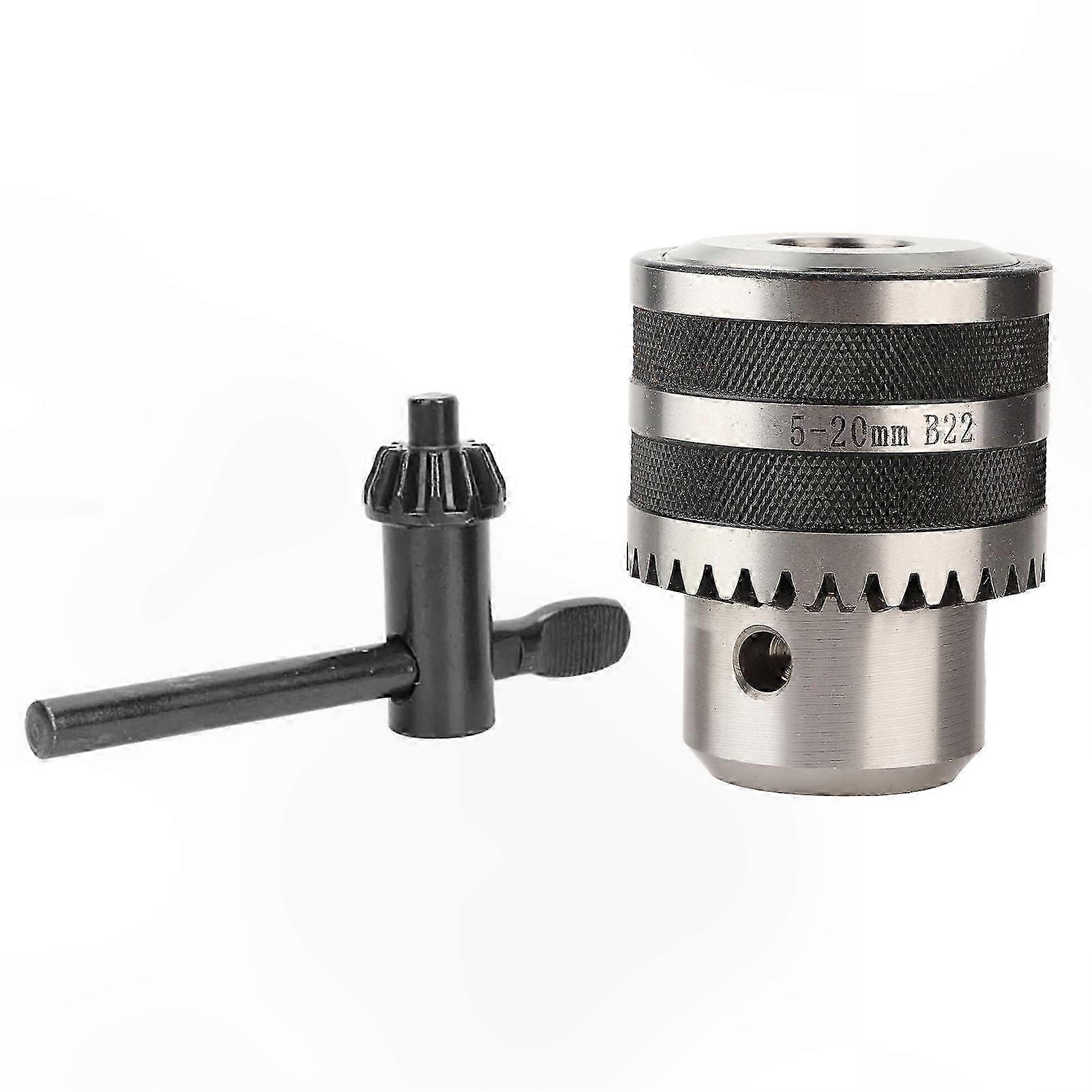 Heavy Duty Drill Chuck with Key for CNC Lathe and Metalworking Projects