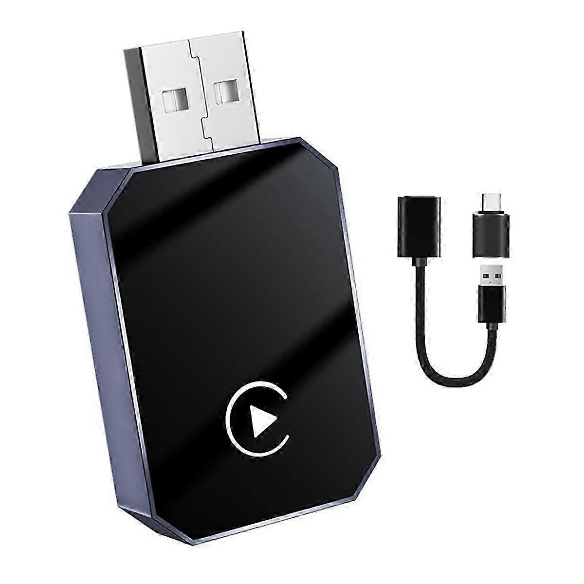 Wireless CarPlay Adapter for IOS & Android Auto - Bluetooth 5.0 Connection, Easy Plug & Play, Auto-Connect Feature