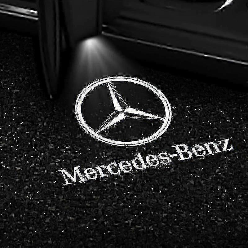 For Mercedes Benz Gls Glc Glb Gla A B C E Class 2x Car Door Led Projector Lights With Logo Display
