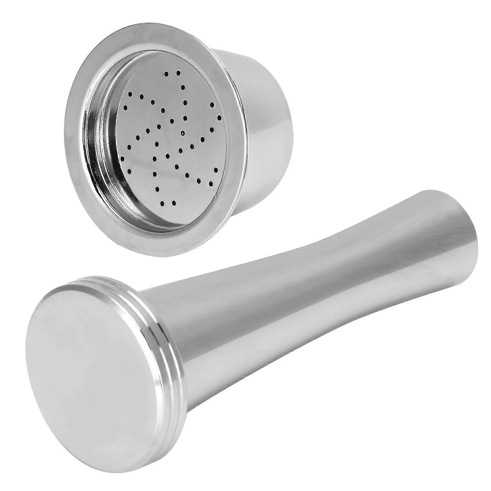 Refillable Coffee Capsule Filter Set 7g, 46x25x33mm, Silver