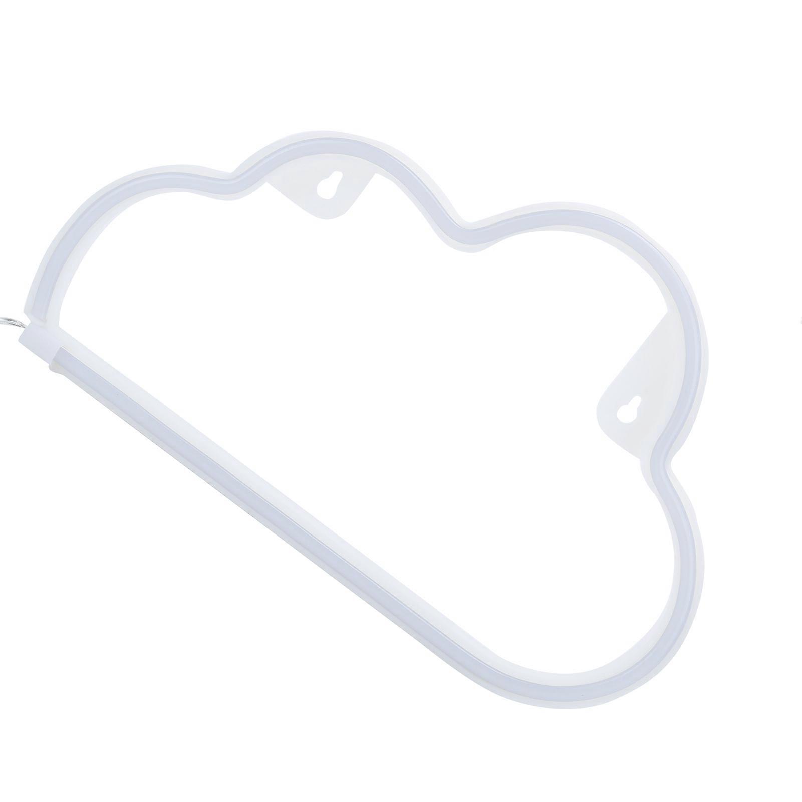 Cloud Shape Neon LED Wall Light 29.7x18.5cm Colorful USB/Battery