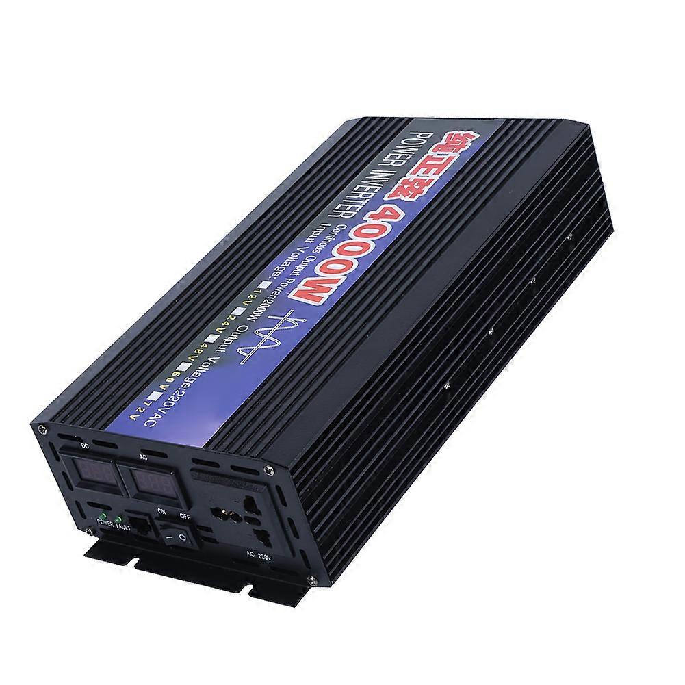 4000W Pure Sine Wave Inverter DC24V to AC220V with Dual Display