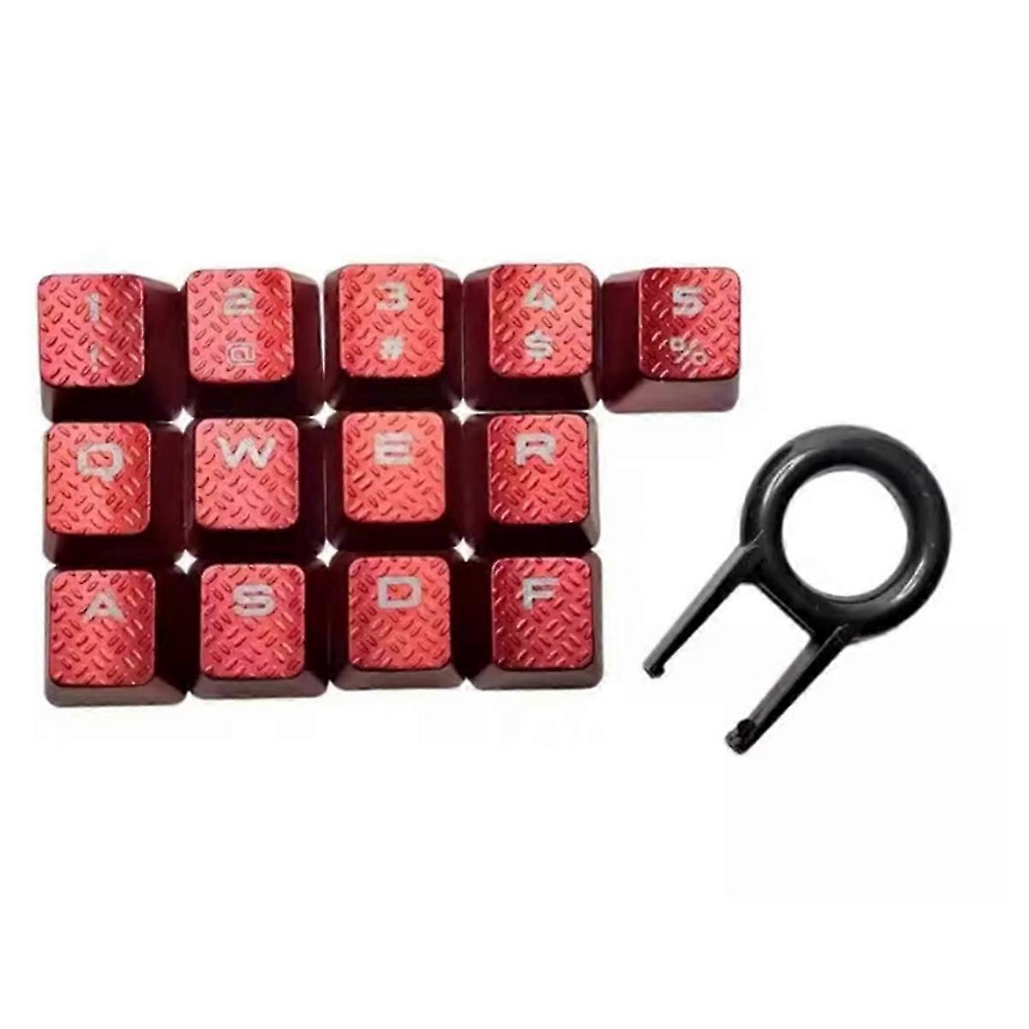 13Key Anti Slip Caps Mechanical Keyboard Keycaps Slip Proof with Backlights Enhances Typing and Gaming for K70 K95 066A