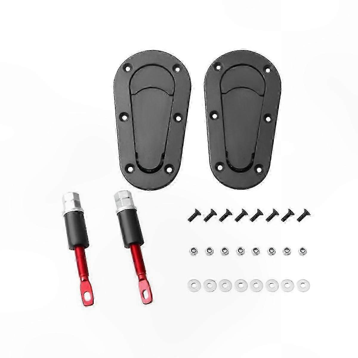 Universal Hood Lock Kit - Black Car Accessories Without Lock Hardware