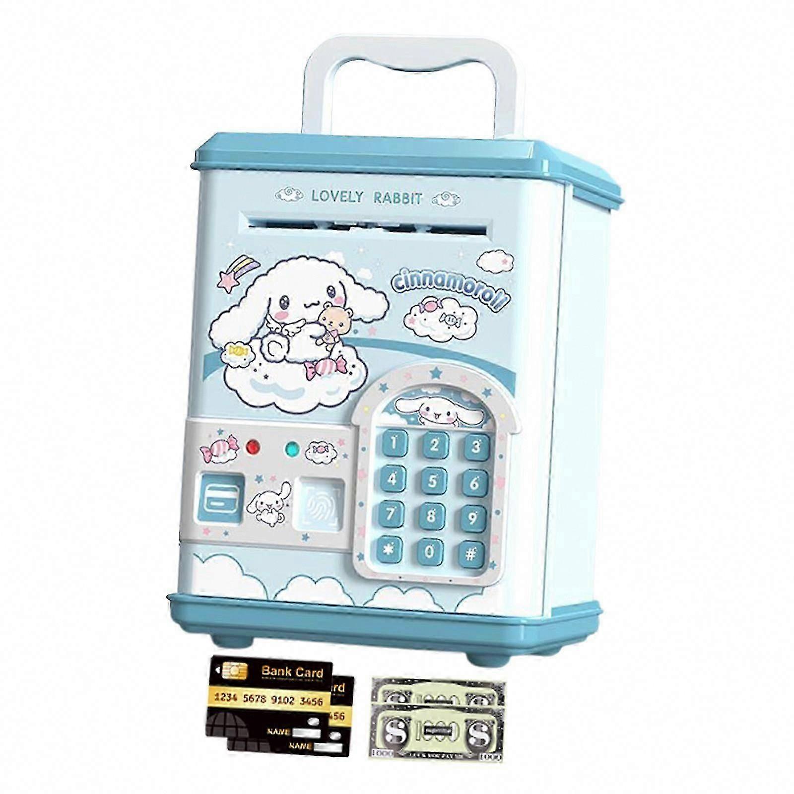 Kuromi ATM Piggy Bank for Kids with Fingerprint Recognition Educational Toy