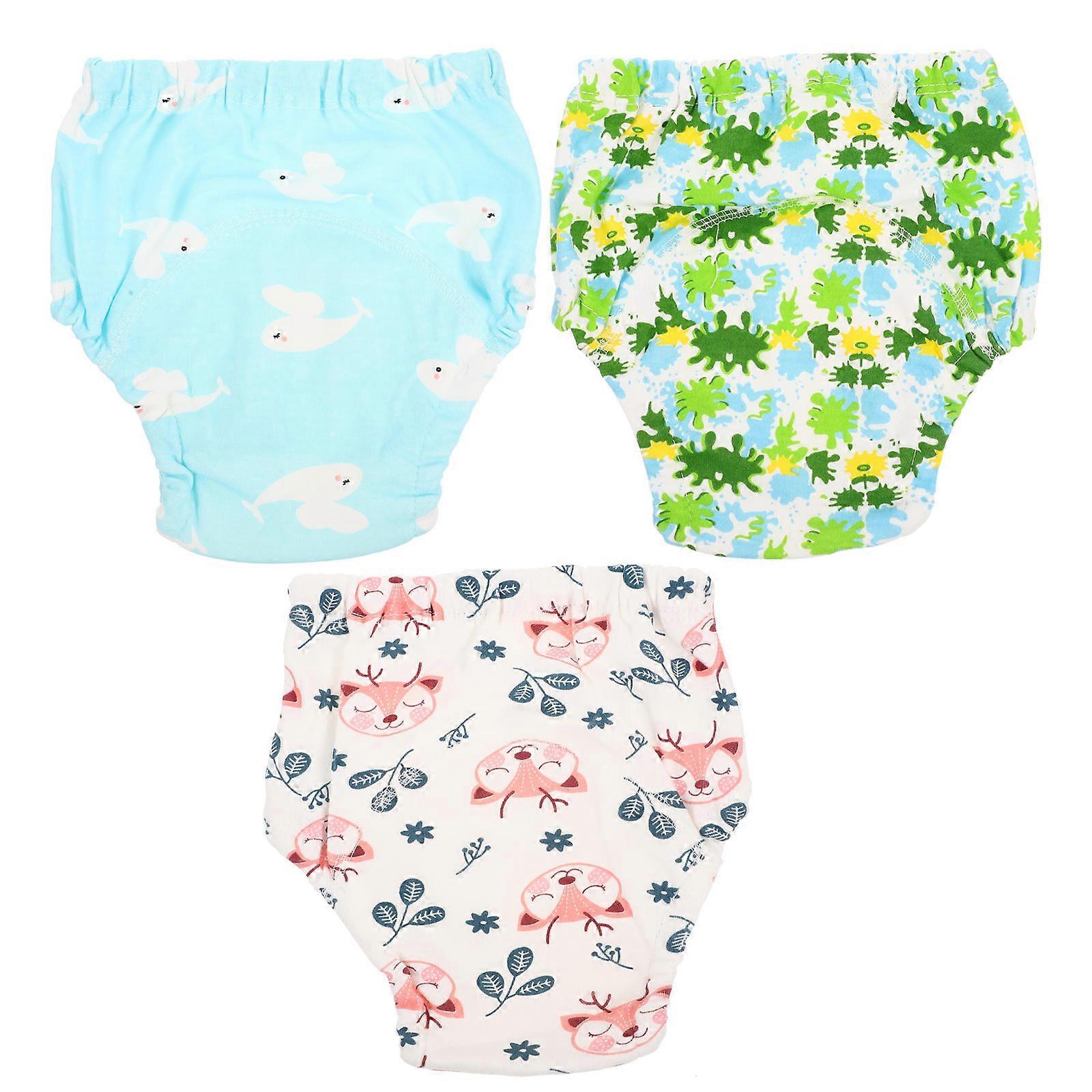 Swim Diapers Breathable Training Pants for Infants 3Pcs Toddler Pack