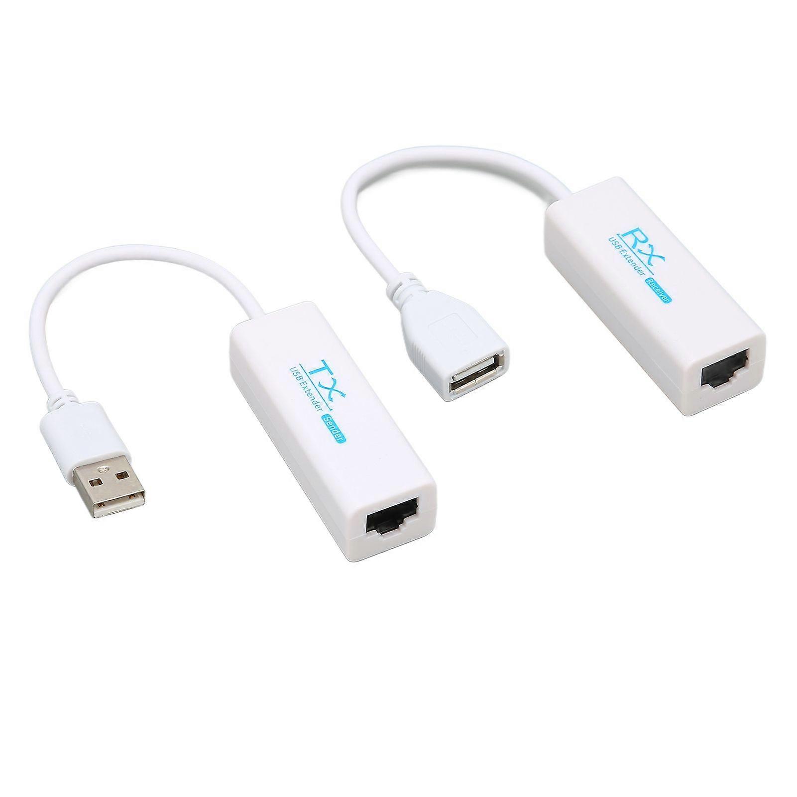 USB 2.0 RJ45 Network Cable Extender RJ45 Network Cable Extender Converter Ethernet Extension Cable Adapter