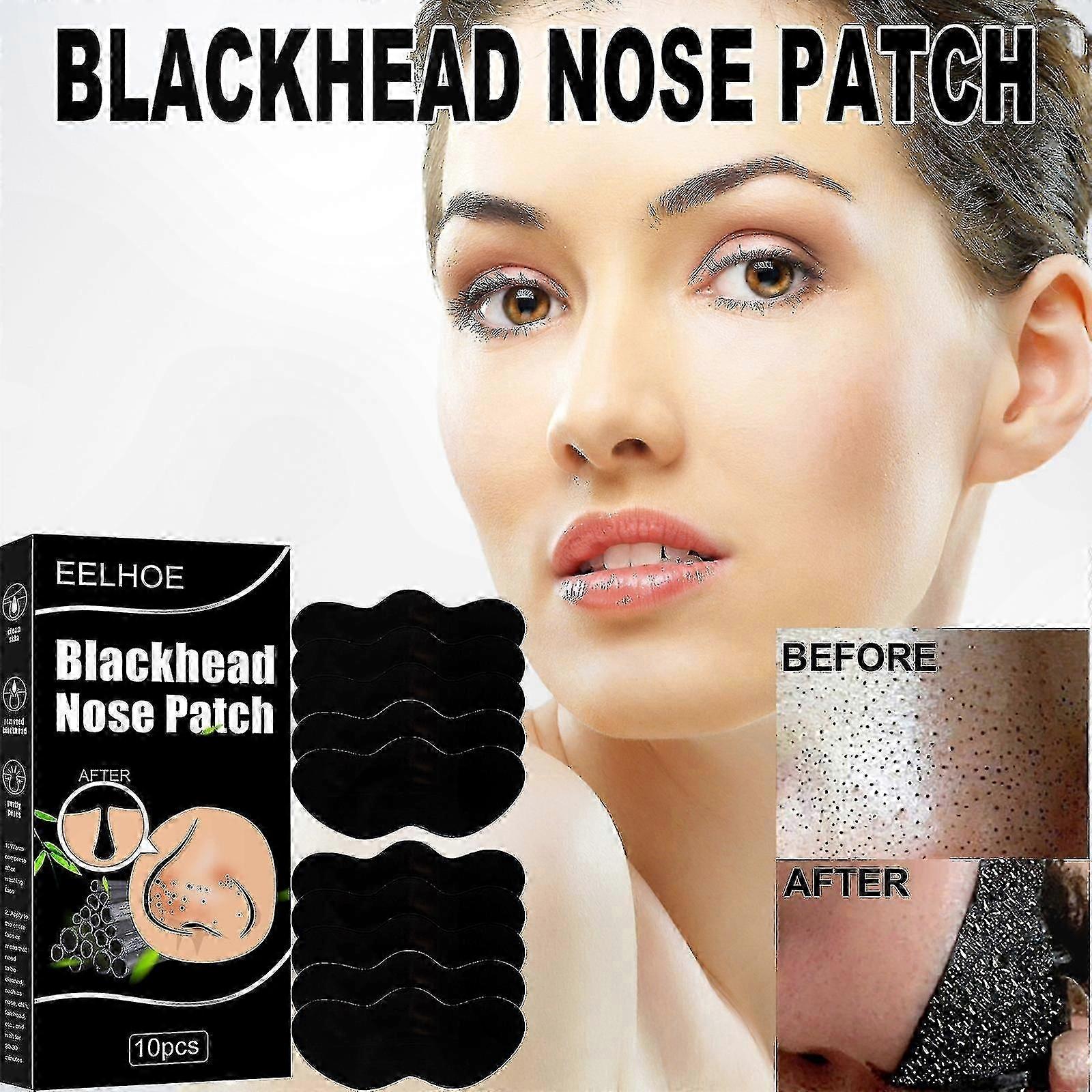 Deep Cleansing Charcoal Nose Strips, Blackhead Removal Treatment, Purifying Peel-Off Pore Solution for Skin Care