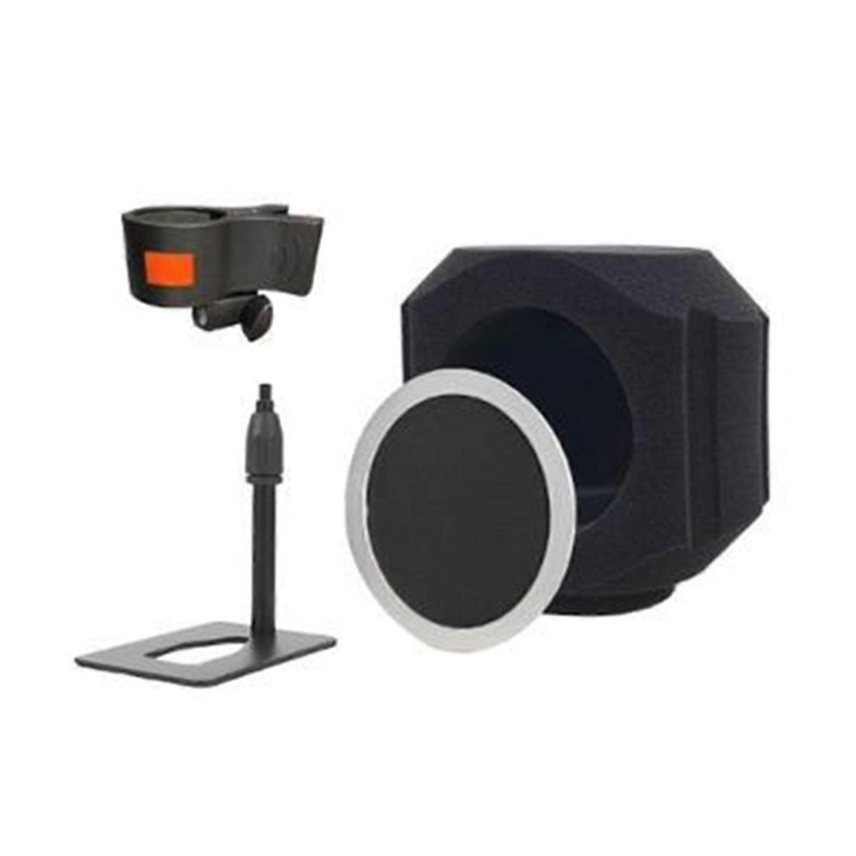MicrophoneWindshield Sound Isolation Shield Cylindrical Foam MicrophoneCover for Clear Audio Record