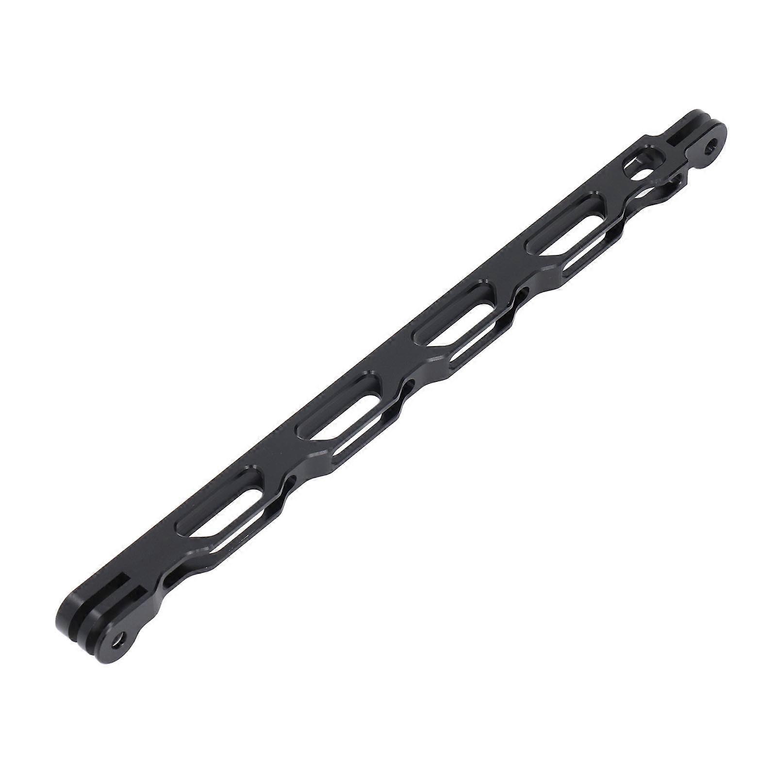 Bras d'extension de casque noir 250 mm en alliage d'aluminium creux pour caméra d'action Insta 360 X3 ONE RS GO 2 ONE X2 ONE R ONE X