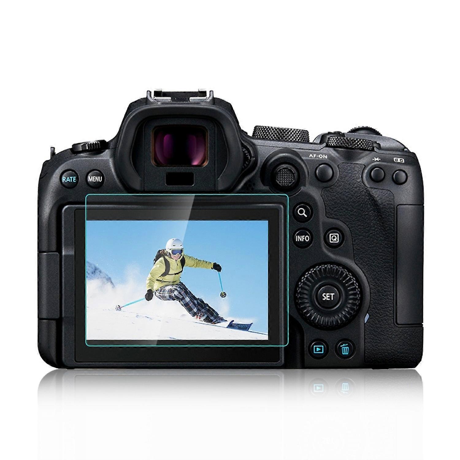 PULUZ PU5534 For Canon EOS R6 Camera 2.5D Curved Edge 9H Hardness Tempered Glass Screen Protector