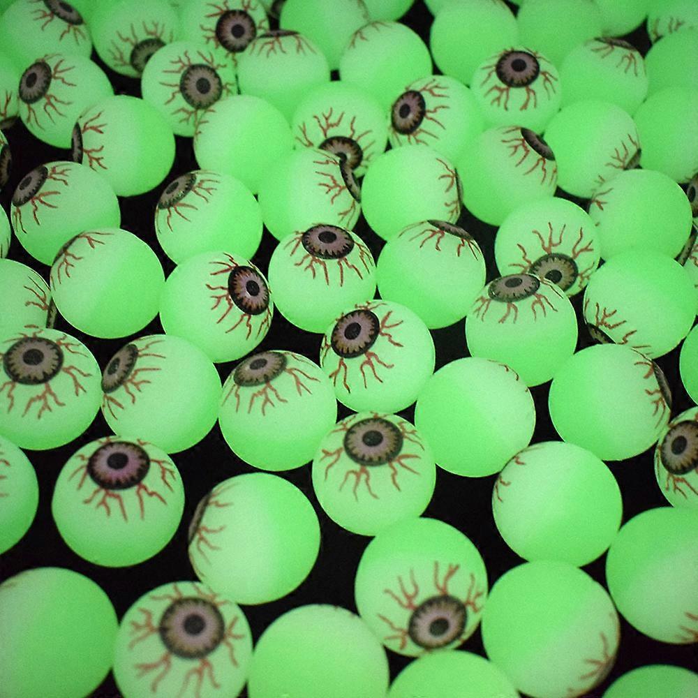 Halloween Bouncy Balls 10/20/30pc Creative Eye Pumpkin Skeleton Glowing Elastic Luminous Bouncing Ball For Guest Happy Halloween