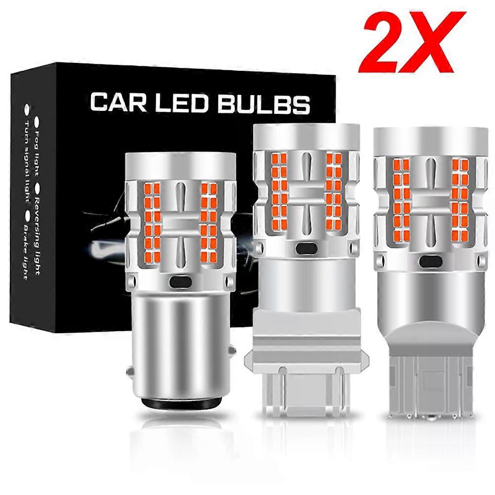 2x High Quality W21W 7440 P21W 1156 BA15S P21/5W PY21W BAU15S LED Bulb 7443 W21/5W 3157 Car Reverse Brake Turn Signal Light 12V