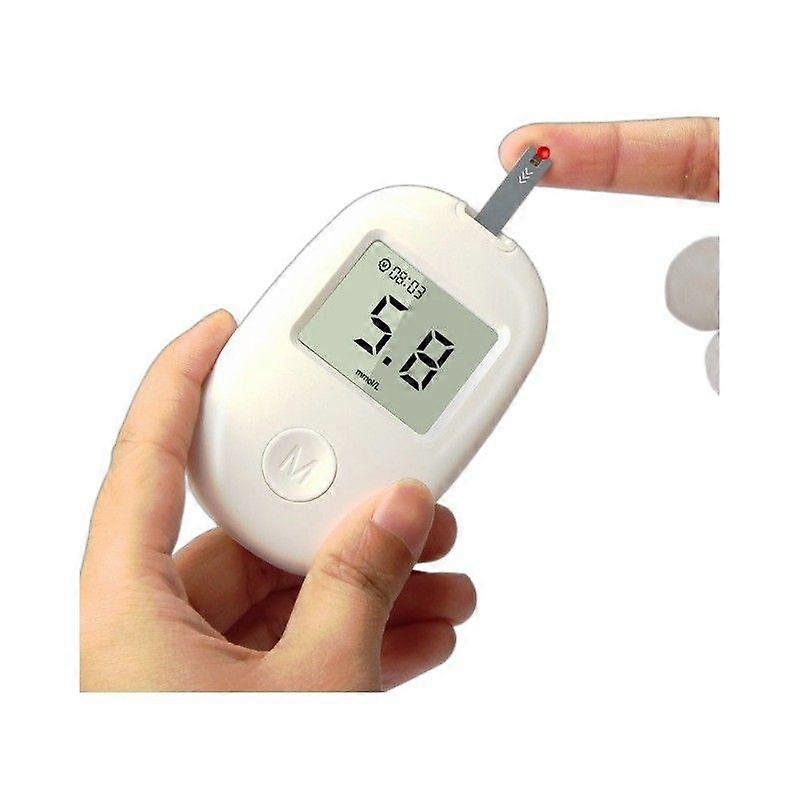 Compact Travel Blood Sugar Meter Kit - Portable Glucometer with Hard Case for On-The-Go Testing