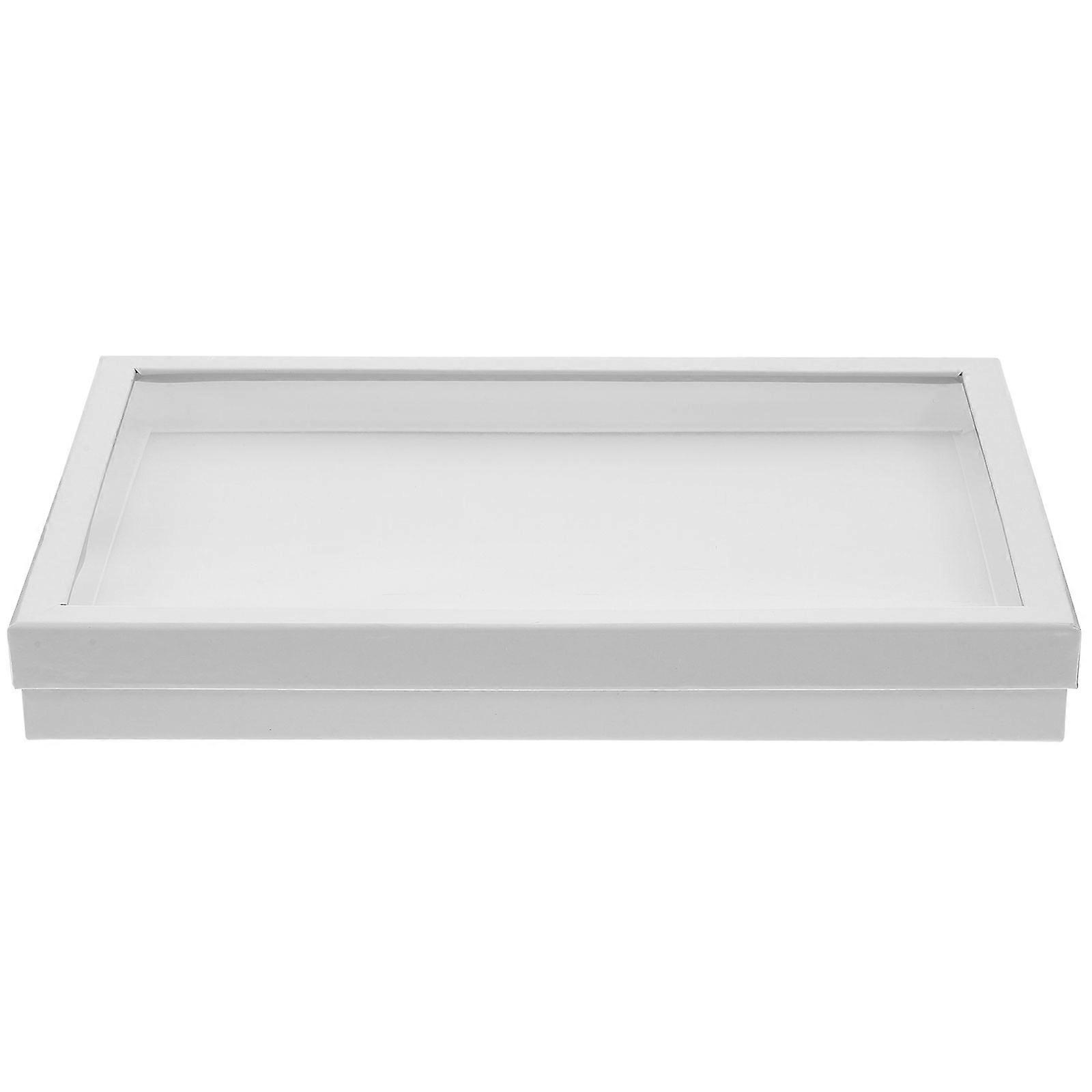 Plastic Jewelry Packaging Box Ring Gift Box for Decor 4Pcs Organizer