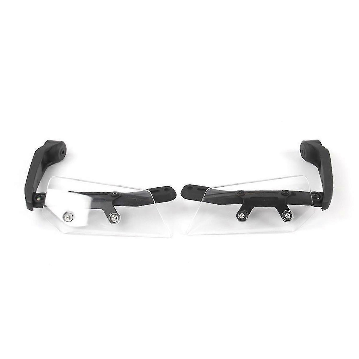Bar End Base Deflectors Handguard for YAMAHA Black+Transparent
