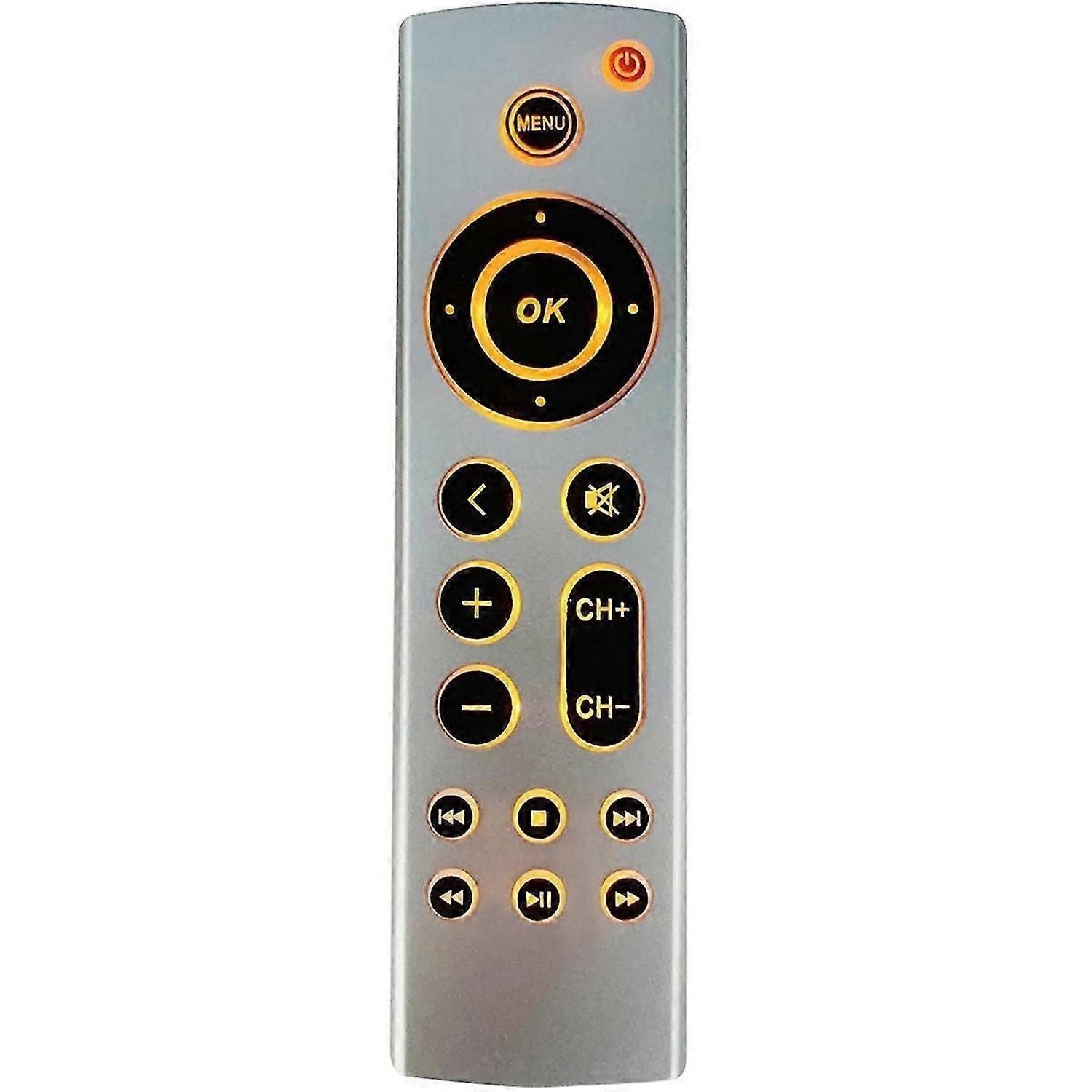 Universal Backlit Remote Replacement for 4K/ 2 3 4/ HD A2843 A2737 A2169 A1842 A1625, No Voice Funct