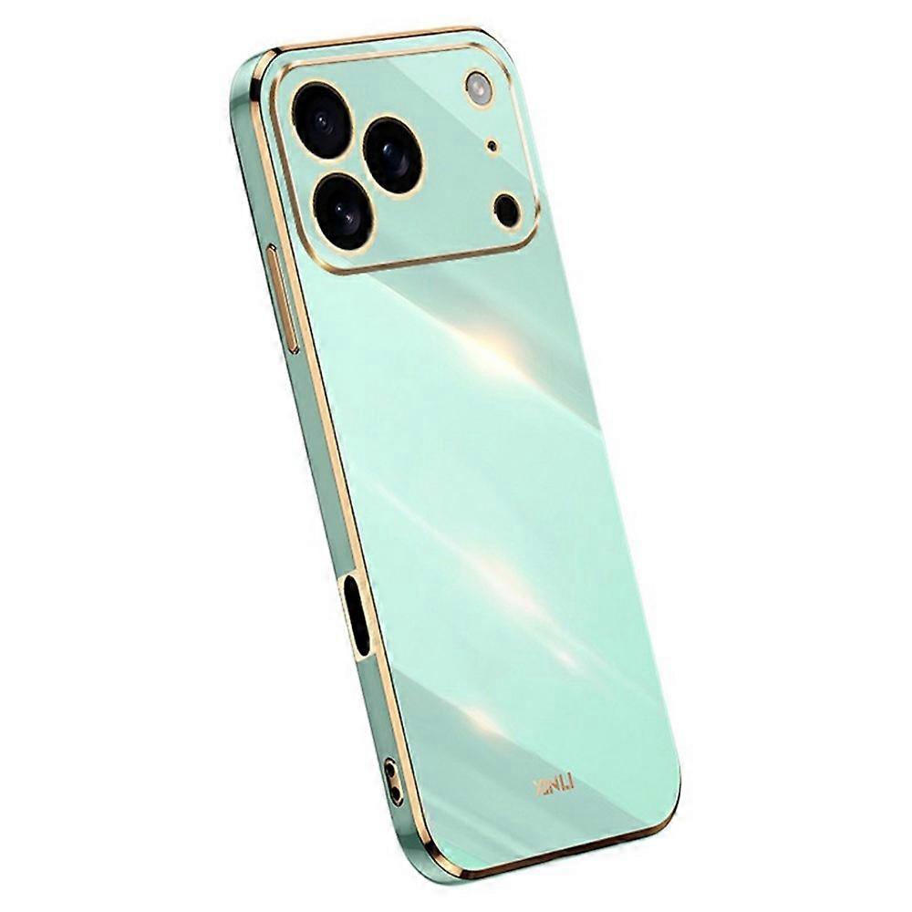 XINLI Compatible For iPhone 17 Pro Max Case TPU Phone Cover with Electroplating Frame