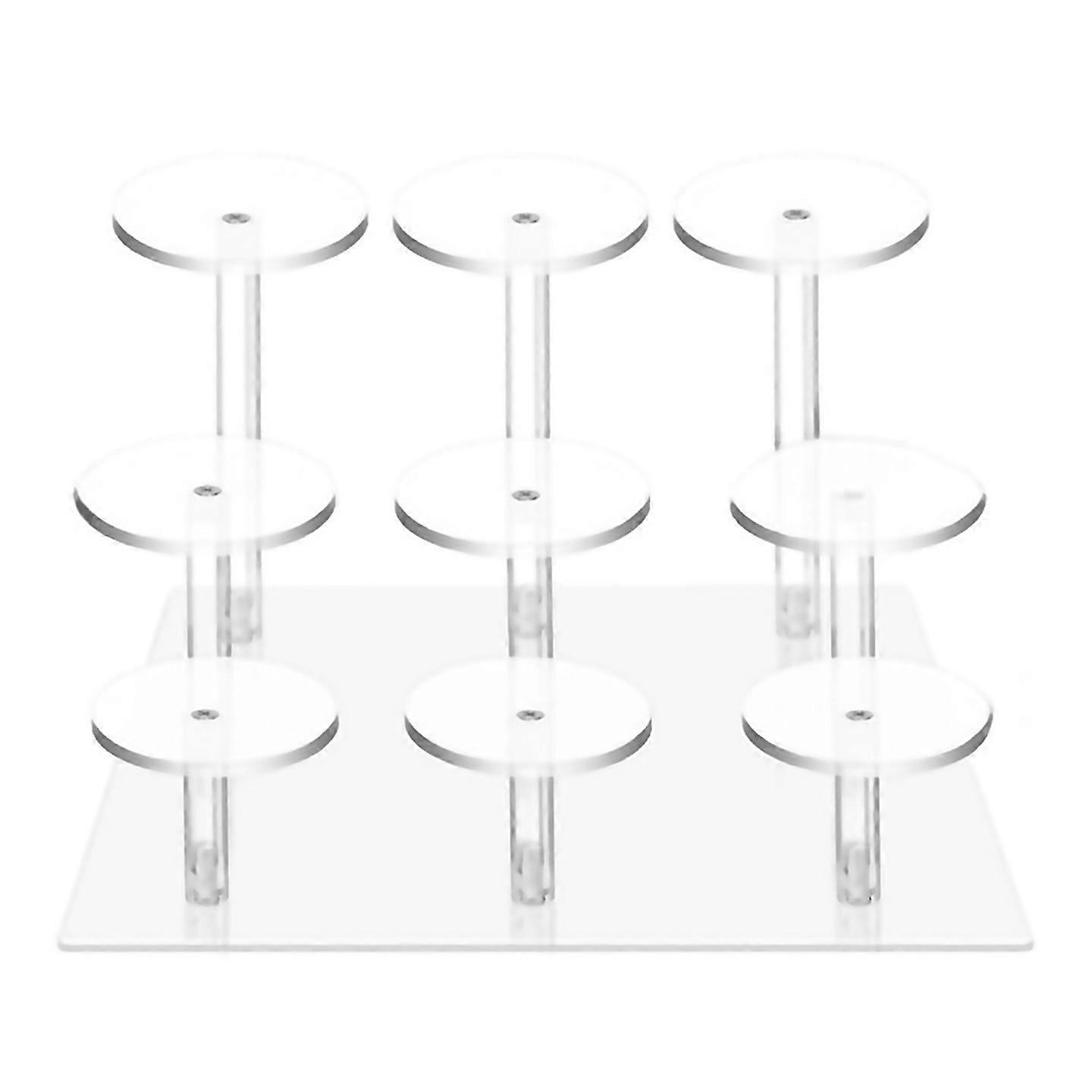 For 9 Columns Of Acrylic Christmas Ornaments Display Stand