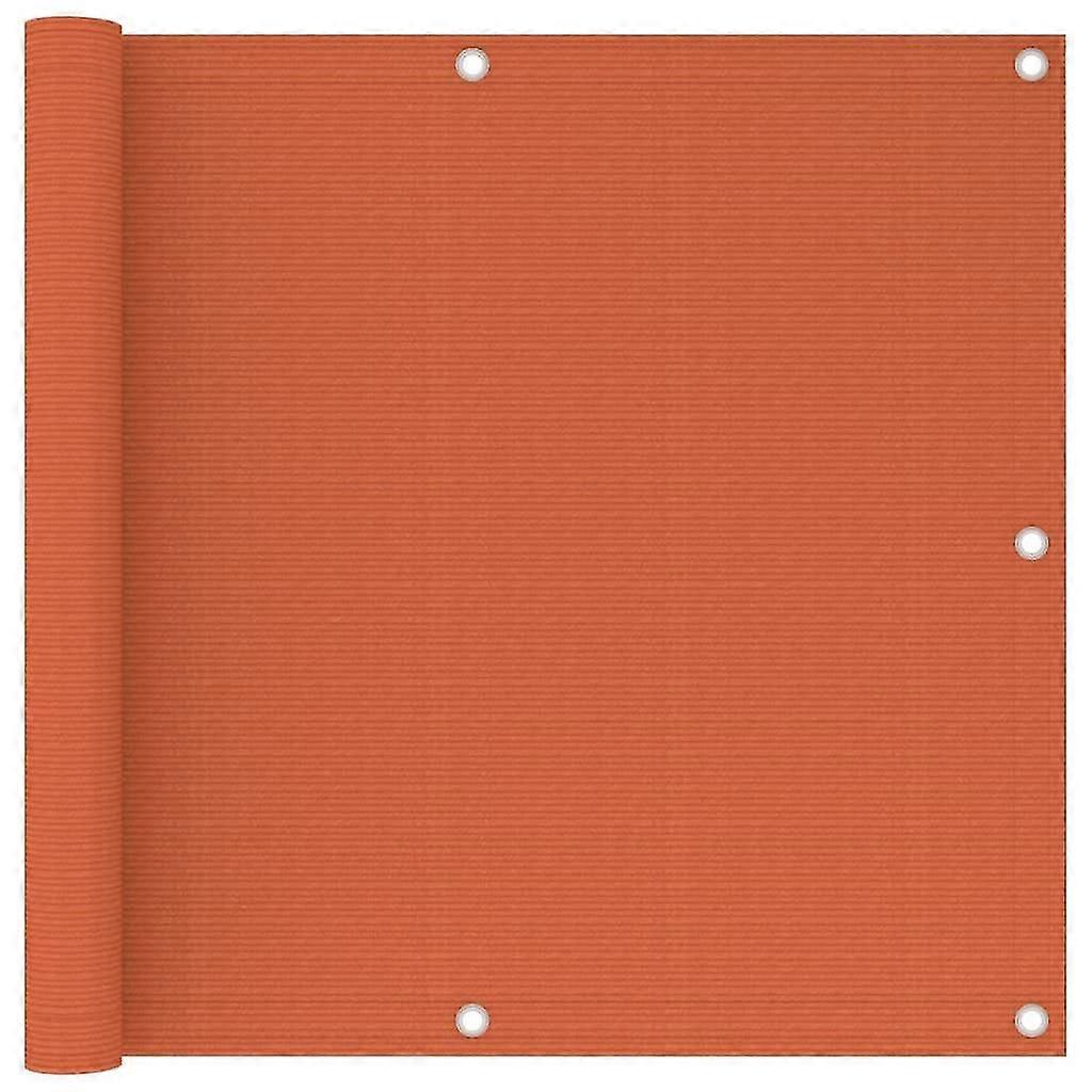 Balcony Screen Orange 90x500 Cm Hdpe