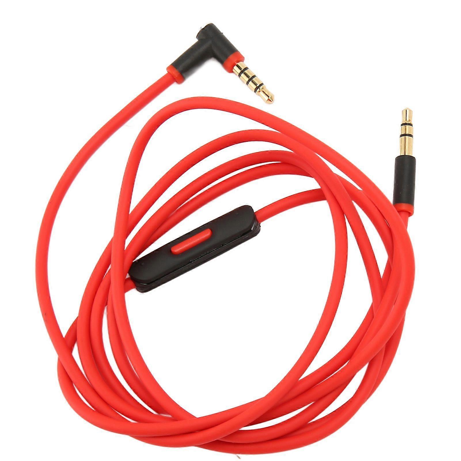 Headphone Cable Lossless Replacement Headset Sound Cord with in Line Mic Control for Studio Studio 2 Studio 3 4.6ft