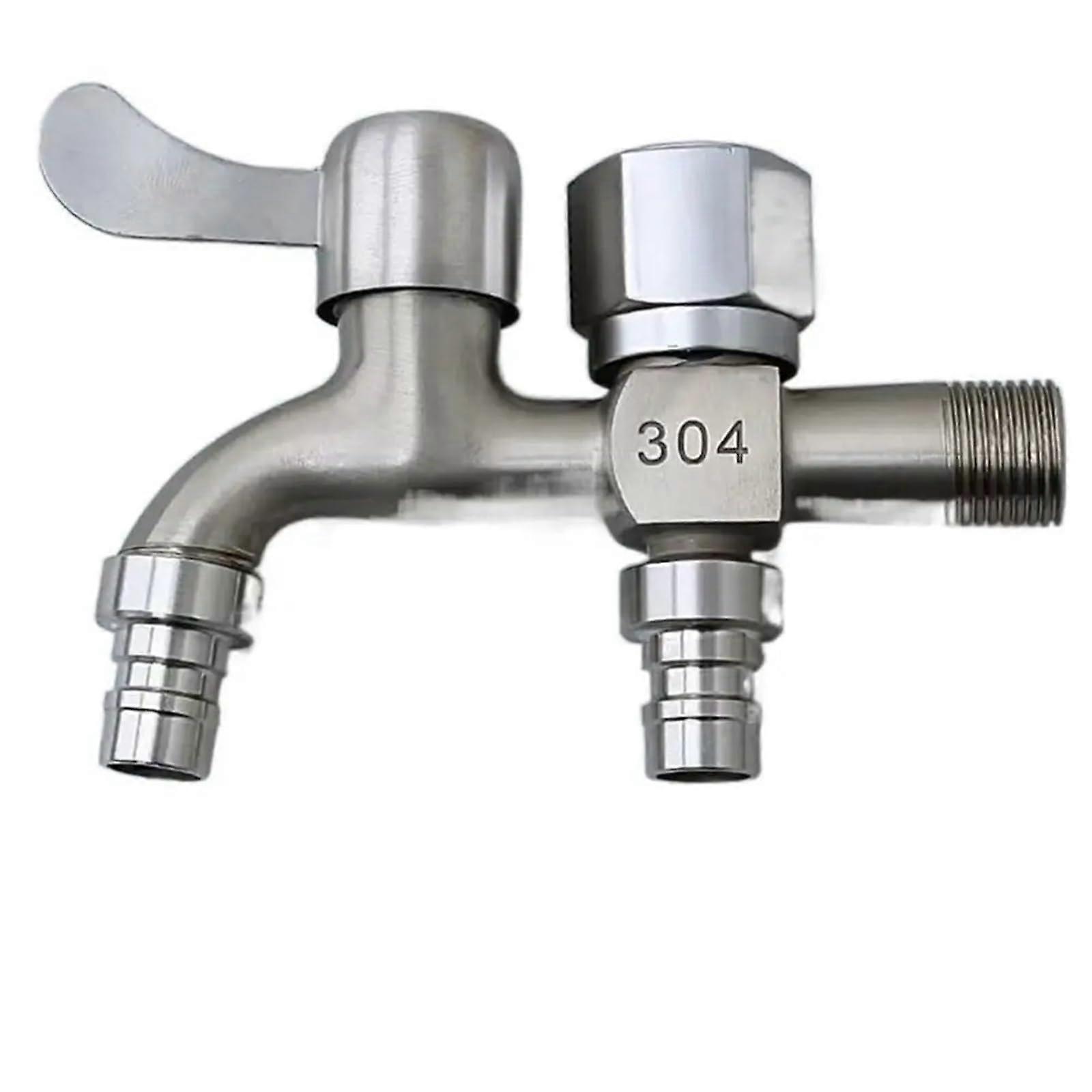Outdoor Garden Taps One In Two Out Mop Pool Faucet Expansion Faucet Dual Water Tap For Washing Machine Model B