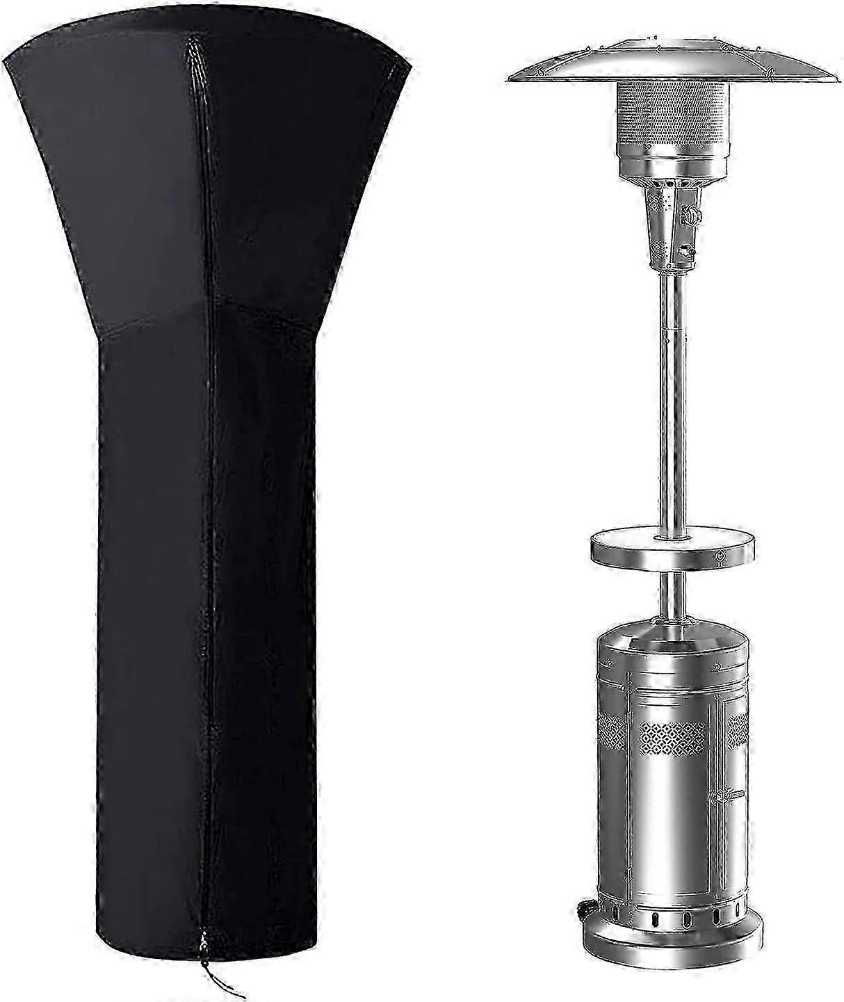 ANSTROUT Waterproof Patio Heater Cover with Zipper - Large 89H x 33D x 19B Size for Round Propane Heaters, All-Season UK Use