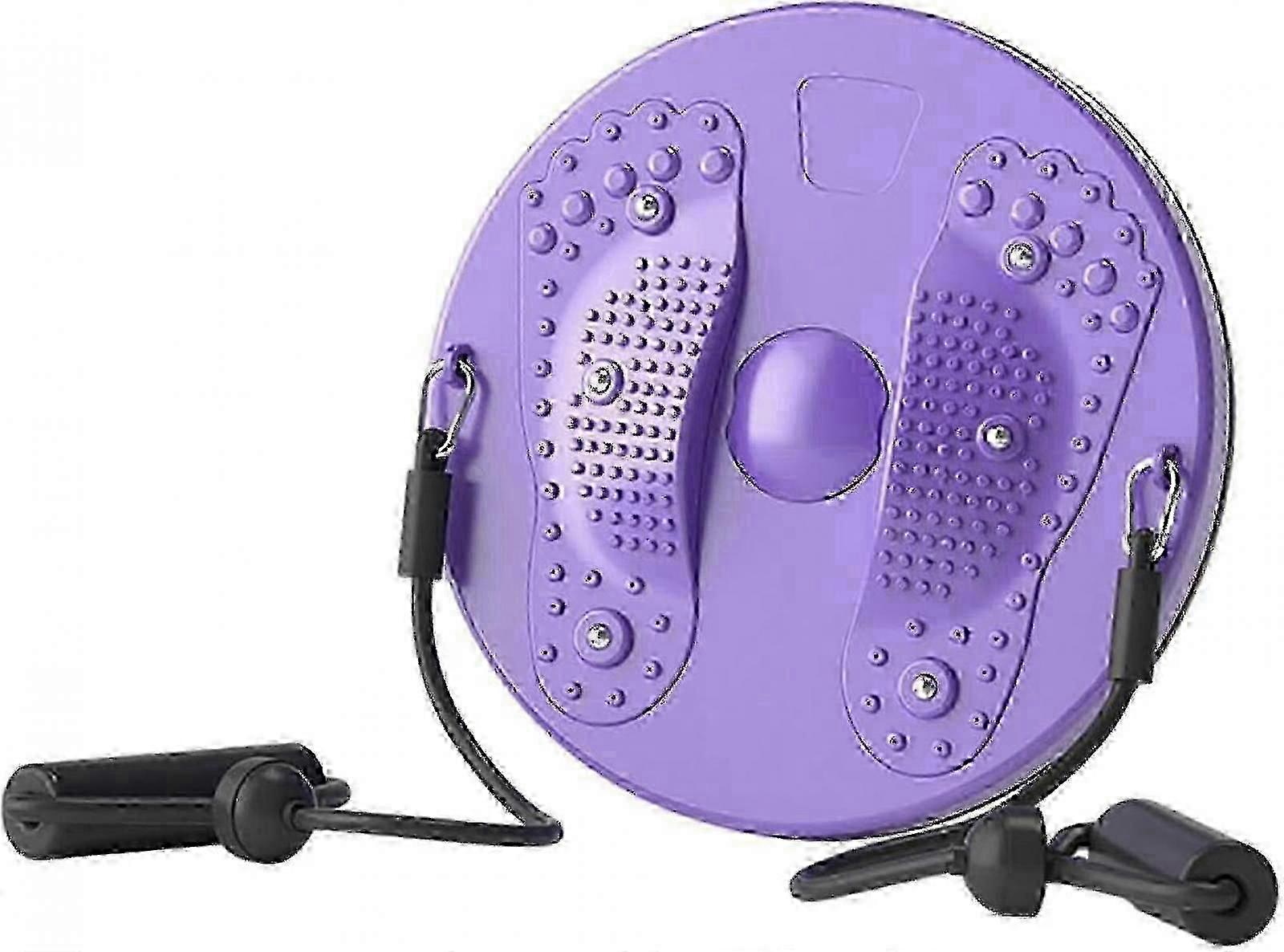 Placa de Disco Torcido com Ímãs para Exercício de Cintura & Emagrecimento - Roxo