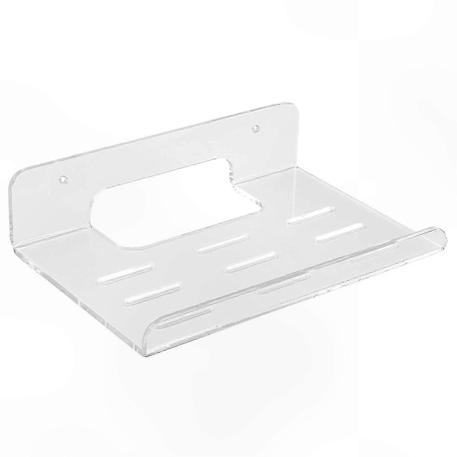 Acrylic Wall Mount Shelf with Heat Sink for Home WiFi Router Placement