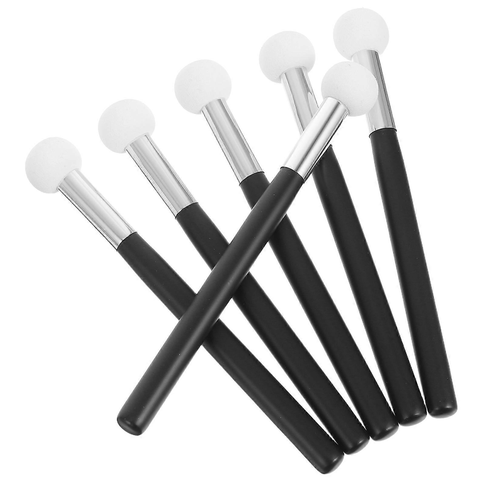 Concealer Sponge Brush with Wood Handle for Wet Dry Use 30Pcs
