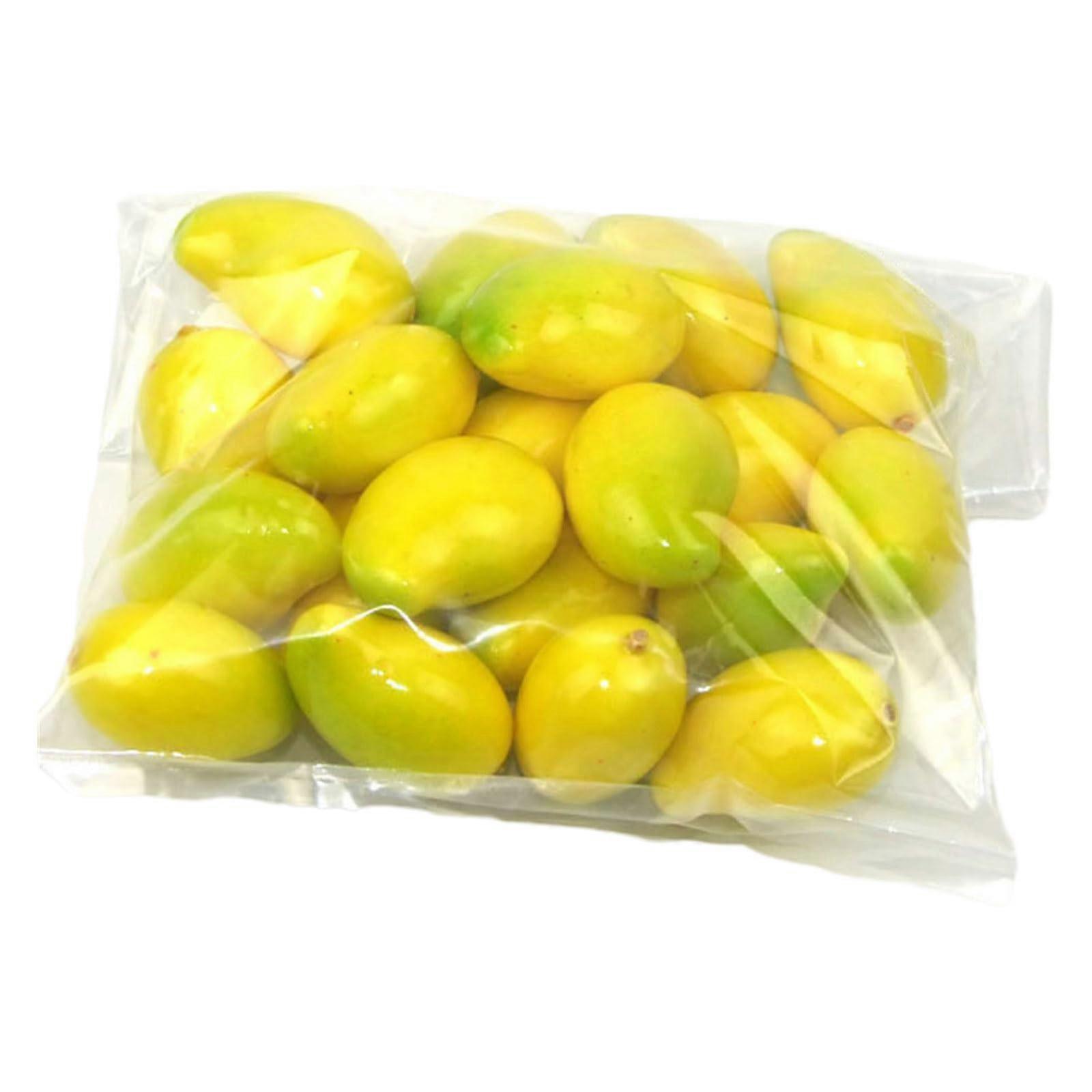 Artificial Foam Fruit Lemon Strawberry Simulation 20Pcs Set For Wedding Decor, Kitchen Props, Food Photo And Kindergarten