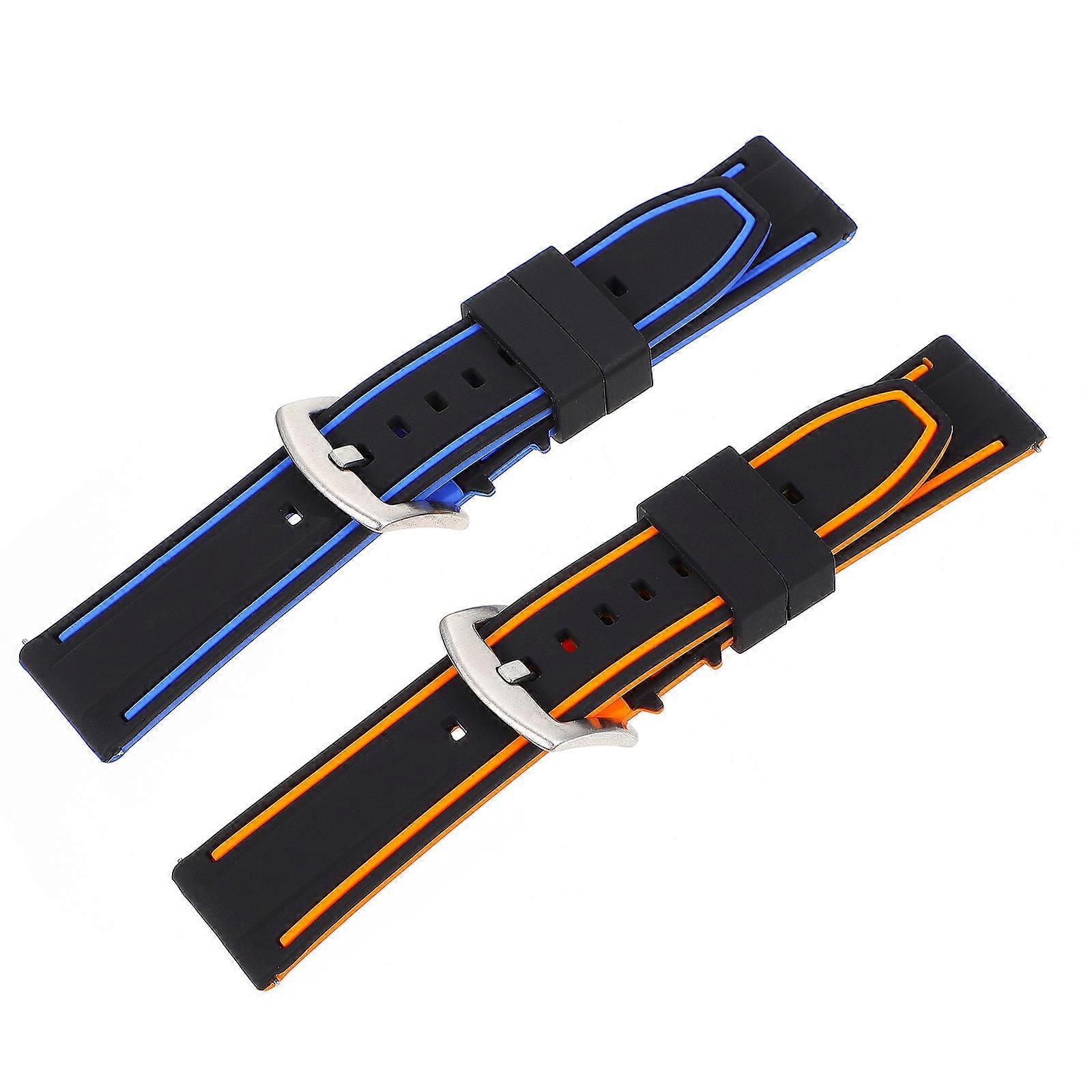 Smartwatch Strap Silicone Watch Bands for Watch Use 2Pcs