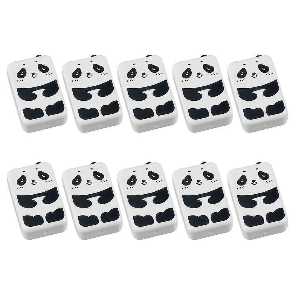 Delicate Pencil Erasers 10Pcs Cartoon Eraser Set For School Stationery Multi Color Rubber Material Ideal For Sketch And Writing