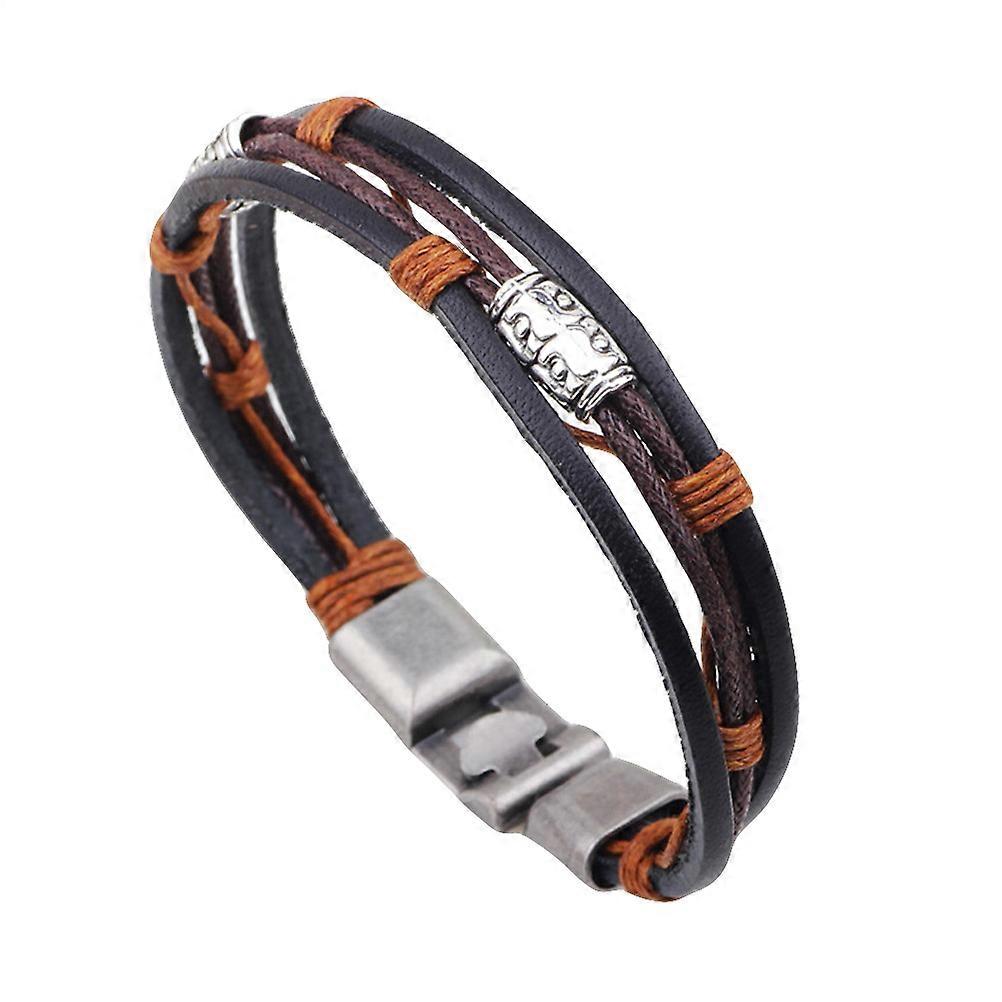 Retro Bracelet Multi-Layers Punk Style Durable 1Set