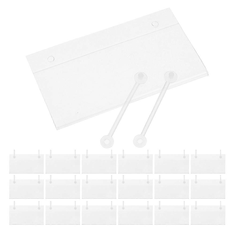 Retail Label Holders Plastic for Shelf Display 2Sets with Buckle