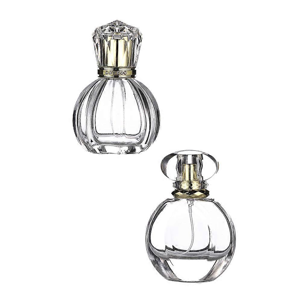 Glass Perfume Sub Bottle for Storage Use 2Pcs Empty Spray Bottles