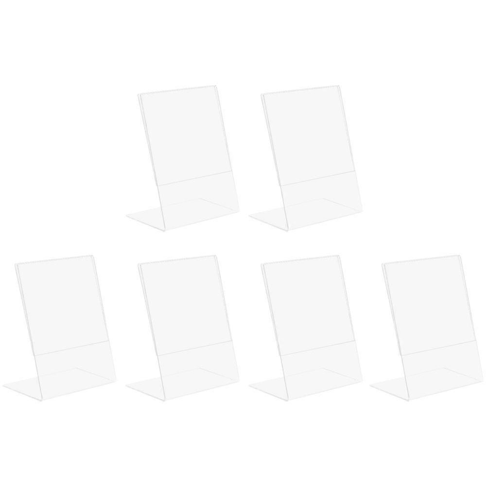 Acrylic Sign Holder for Clear Desktop Display Frames 24 Pieces