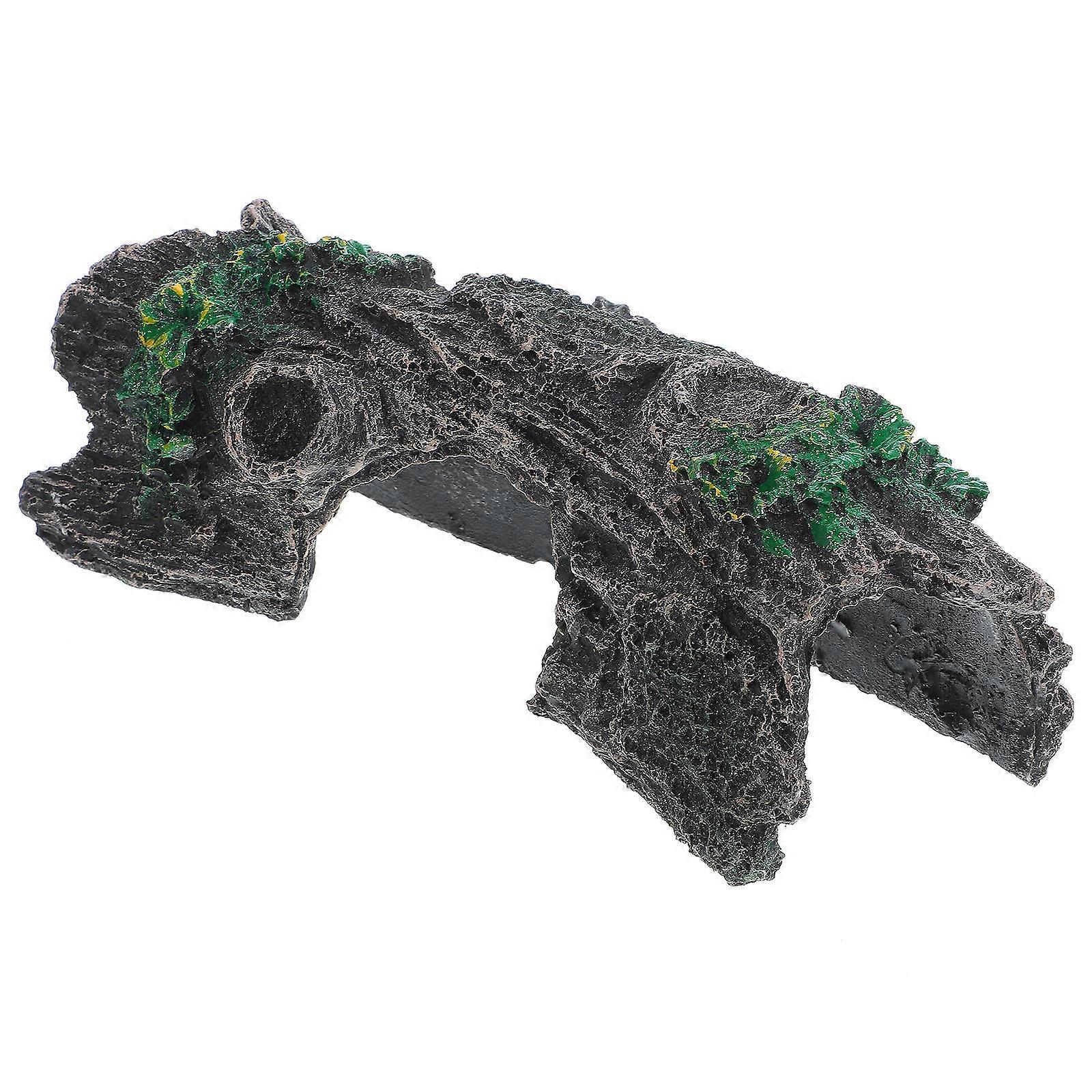 Reptile Hideout Resin Box Adorn for 4Pcs Reptile Hide Place Assorted Color