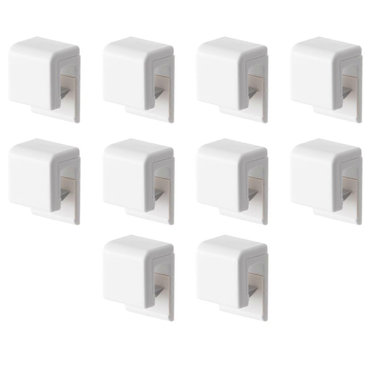 10PCS Pieces Toothpaste Holder No Punch Wash Holder Bathroom Wall Mounted Multifunctional Toothpaste