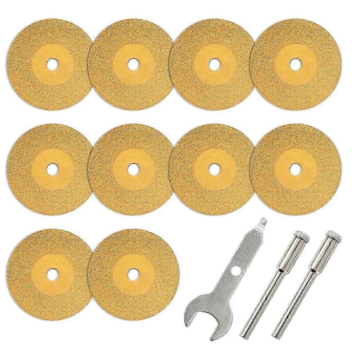 10Pcs Diamond Cutting Titanium Coating Disc Cut Off Wheels