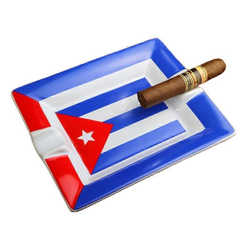 Cuban Flag Style Multi Caliber Stylish Cigar Ashtray